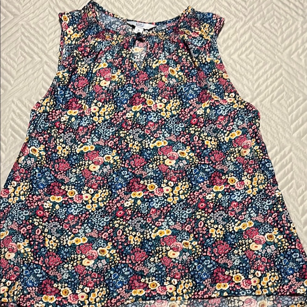 Floral Sleeveless Top - Multicolor